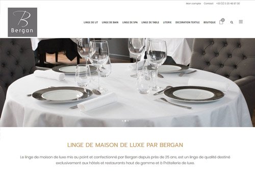 Linge hôtellerie Bergan